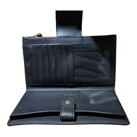 Women's Coach Wallet Brown and Black - Picture 14 of 15